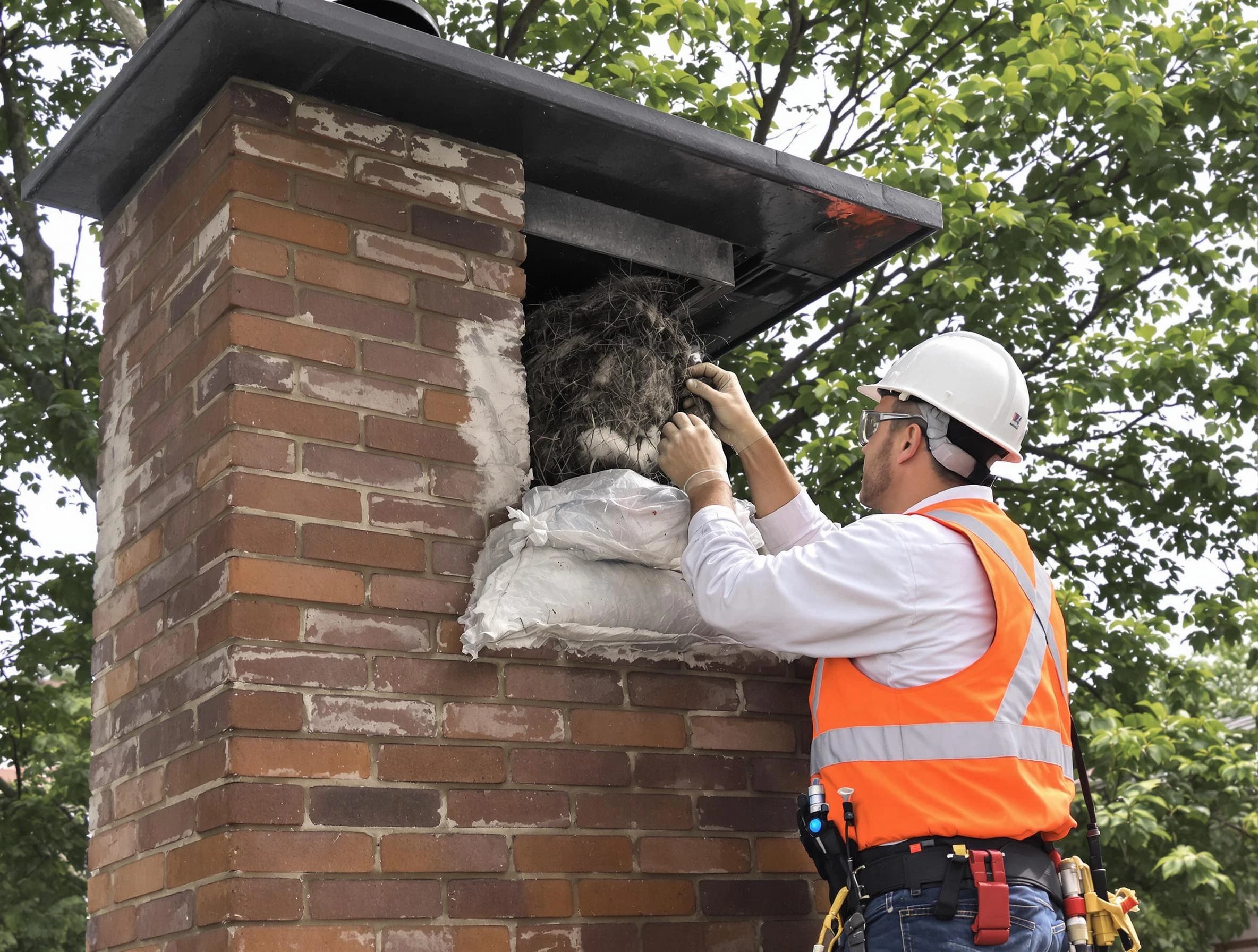Humane removal of debris and animals by Helena Chimney Sweep in Helena, AL
