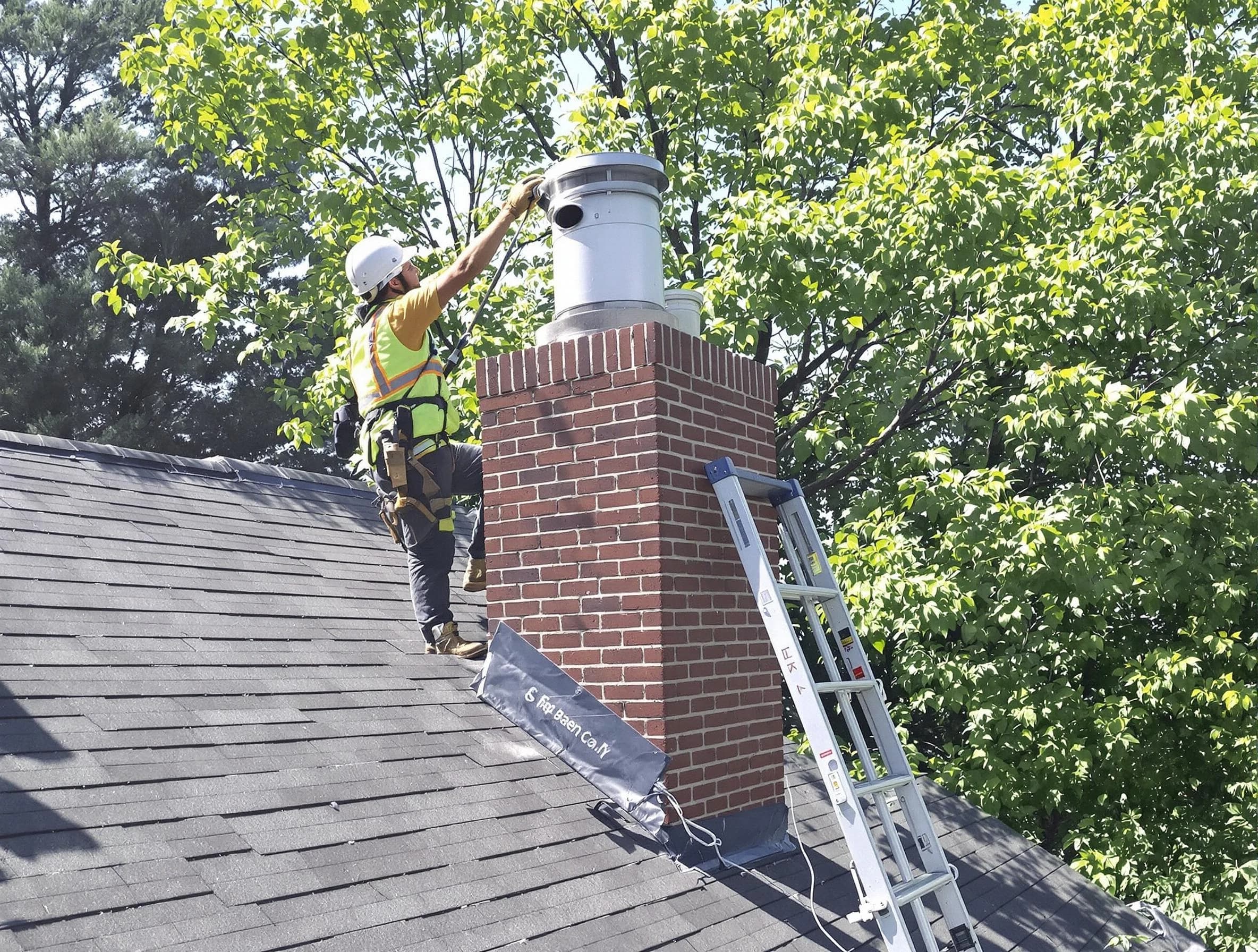 Chimney liner inspection by Helena Chimney Sweep in Helena, AL