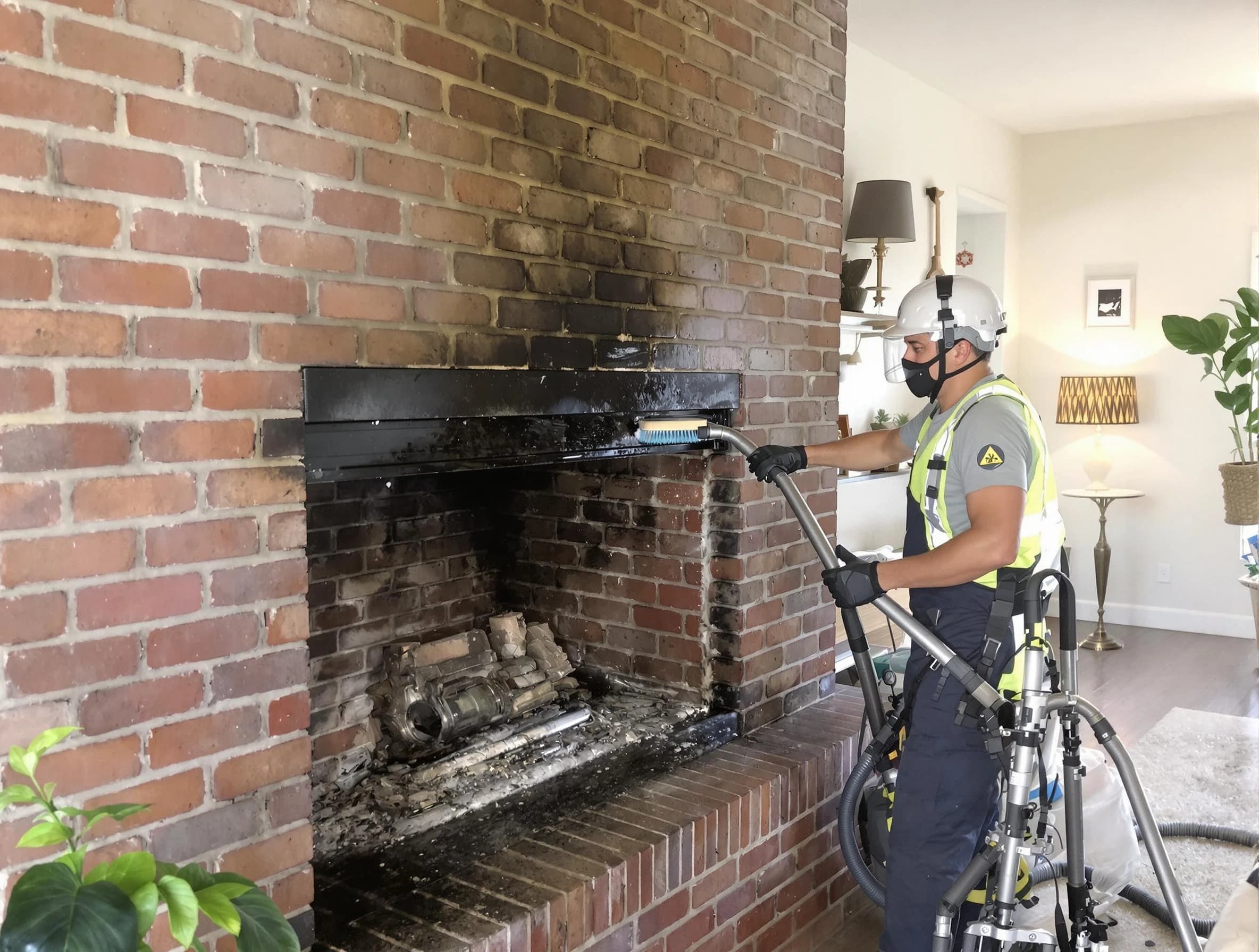 Helena Chimney Sweep providing fireplace cleaning services in Helena, AL