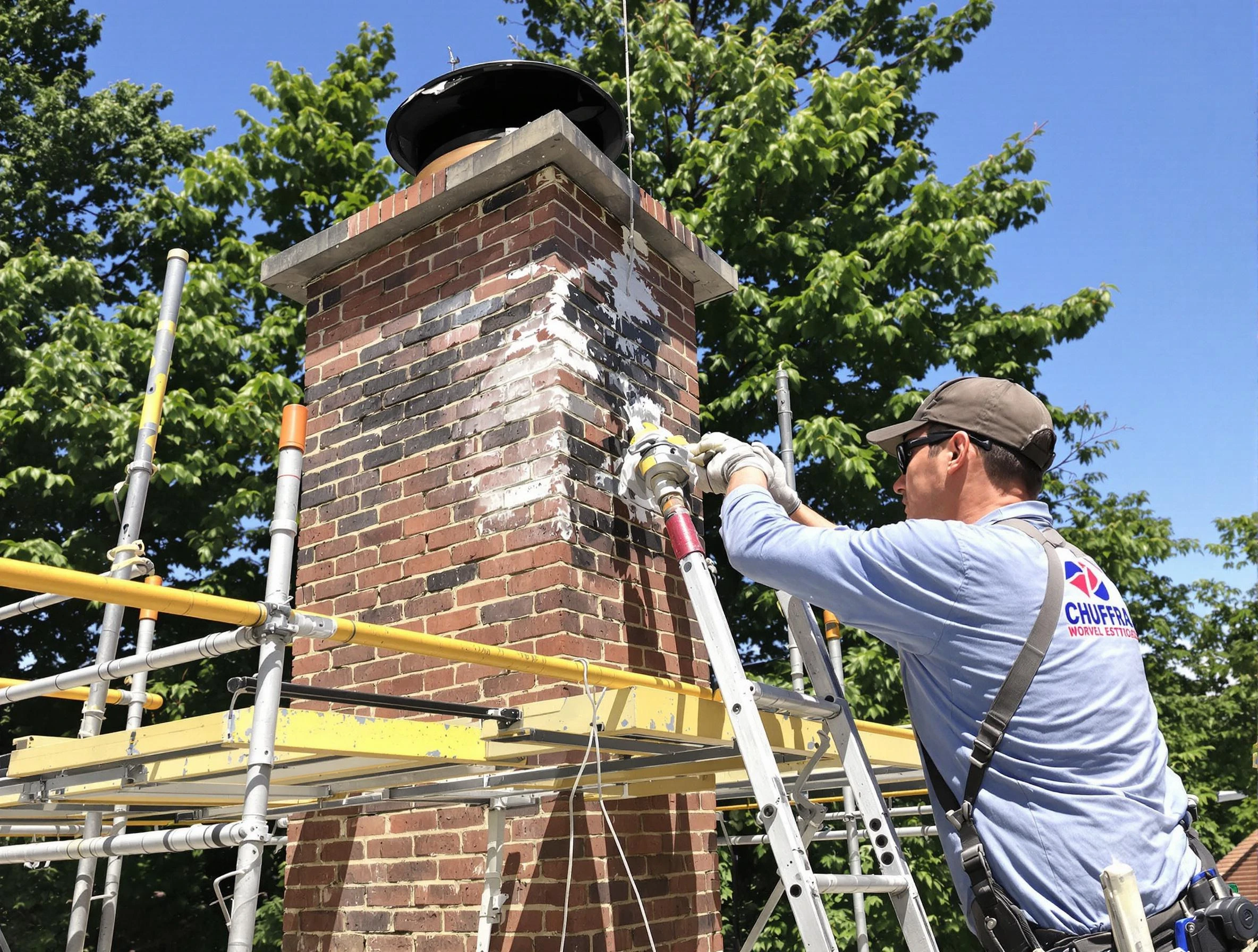 Structural chimney repair by Helena Chimney Sweep in Helena, AL